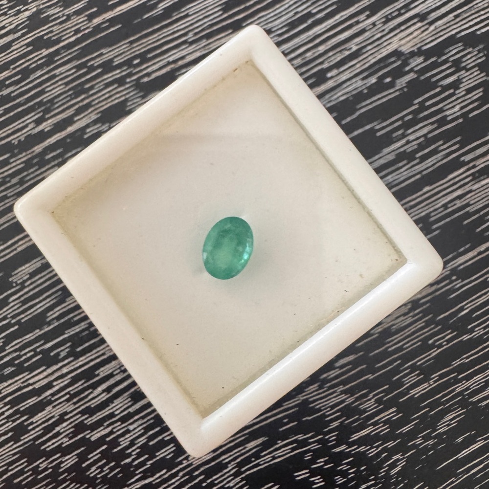 .70CT 8x6MM OVAL CUT ZAMBIAN EMERALD